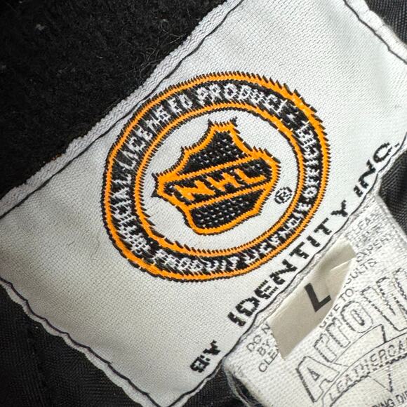 Vintage 90s Philadelphia Flyers Men’s NHL Wool Leather Varsity Jacket L USA - Picture 4 of 8